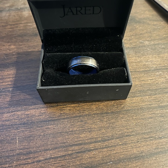 Jared’s Tungsten carbide men’s Silver and Blue Ring